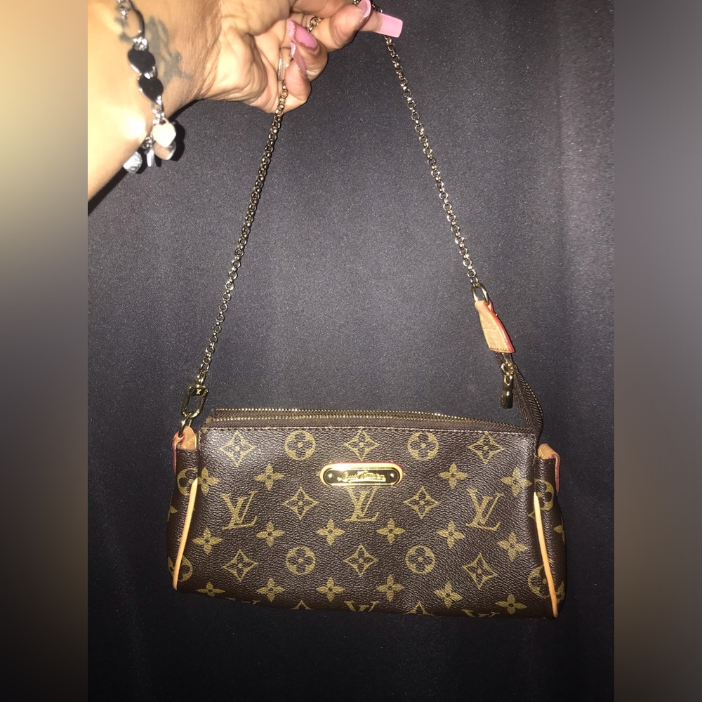Brown Designer Monogram Shoulder Bag